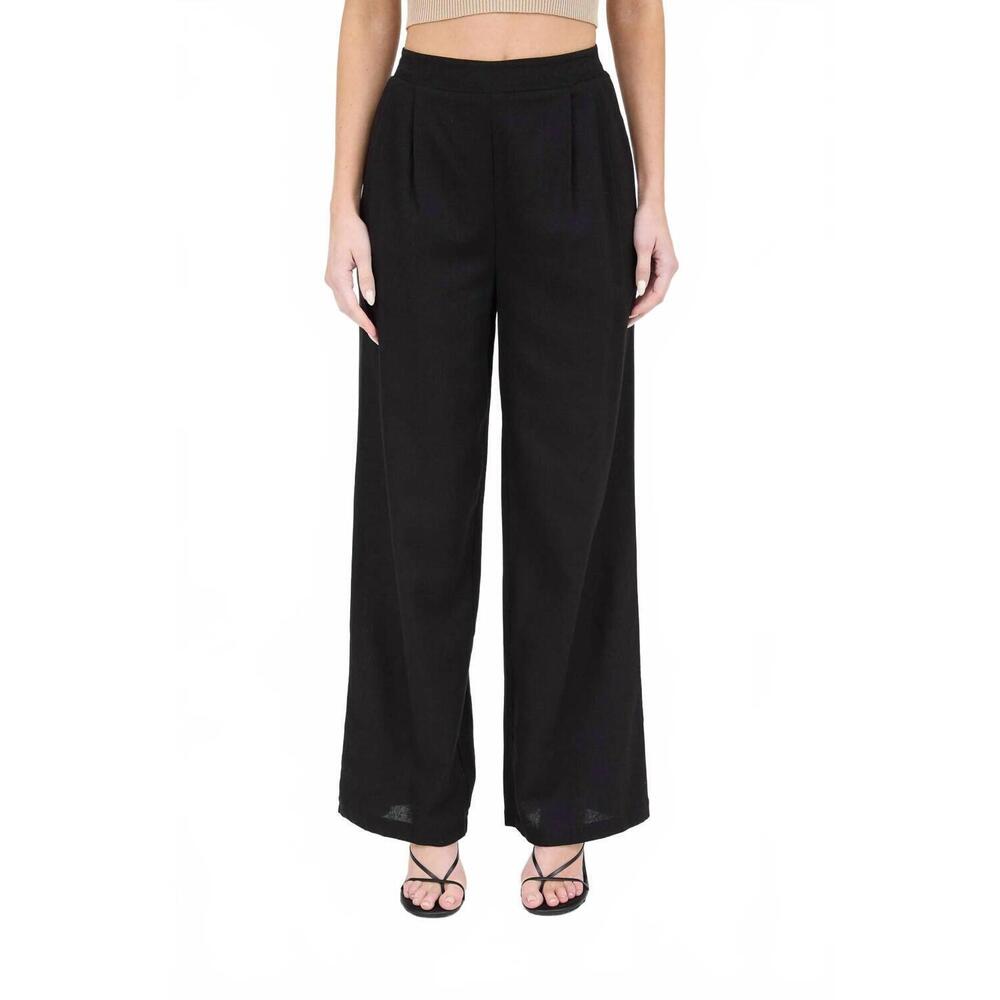 NEW THE WORKSHOP STUDIO high waisted front pleat pants in black